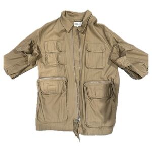 Men's Tan Zip-Up Sweater